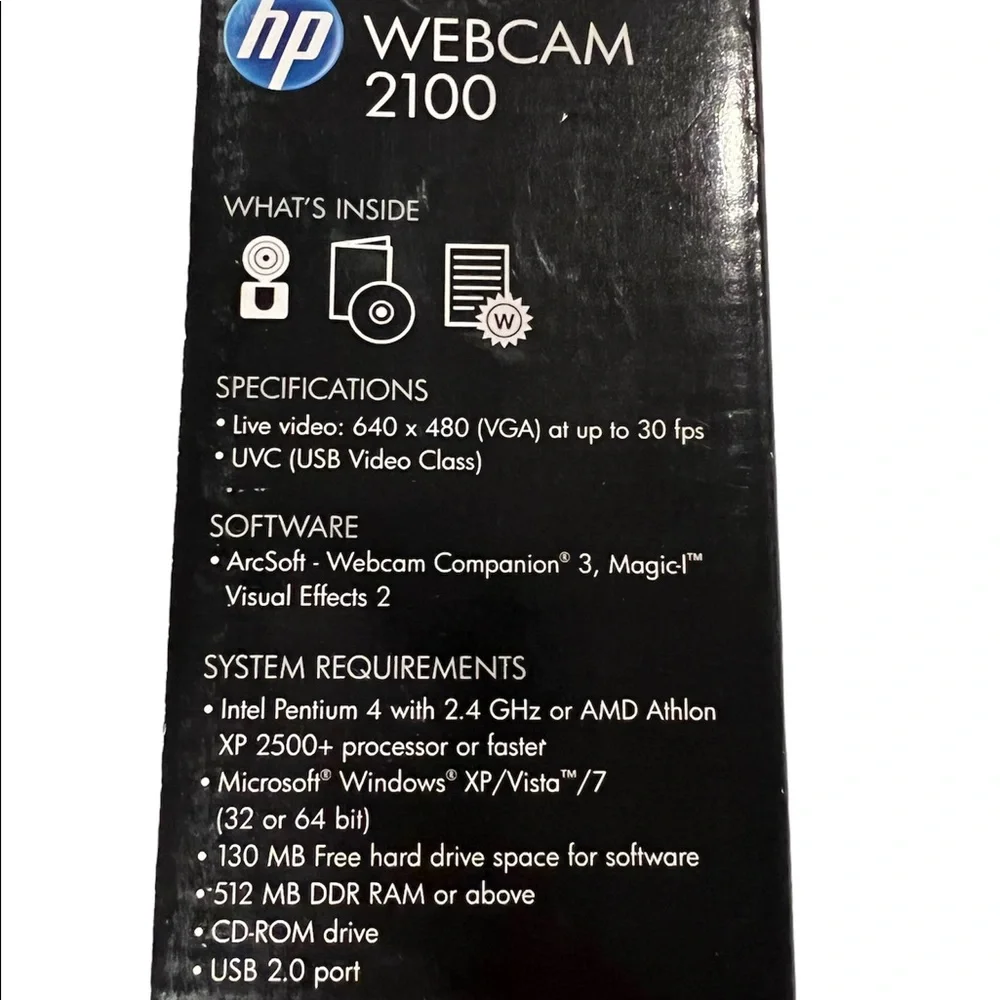 New HP Webcam
